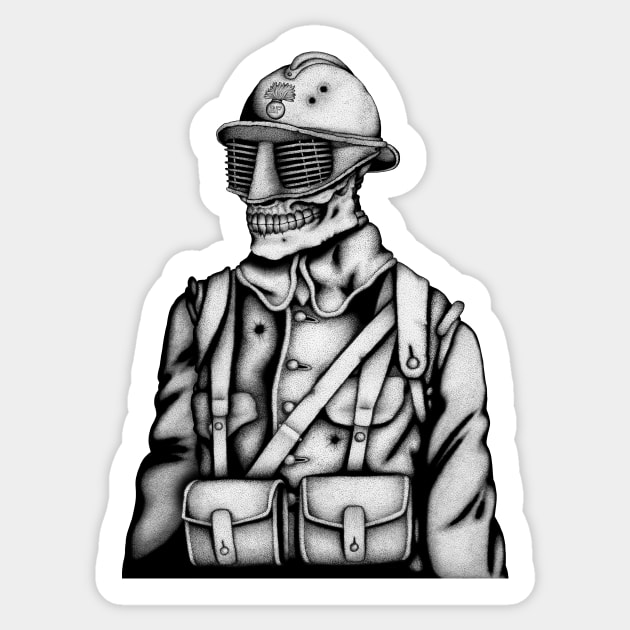 French Soldier Of The Great War Sticker by JupiterVII1